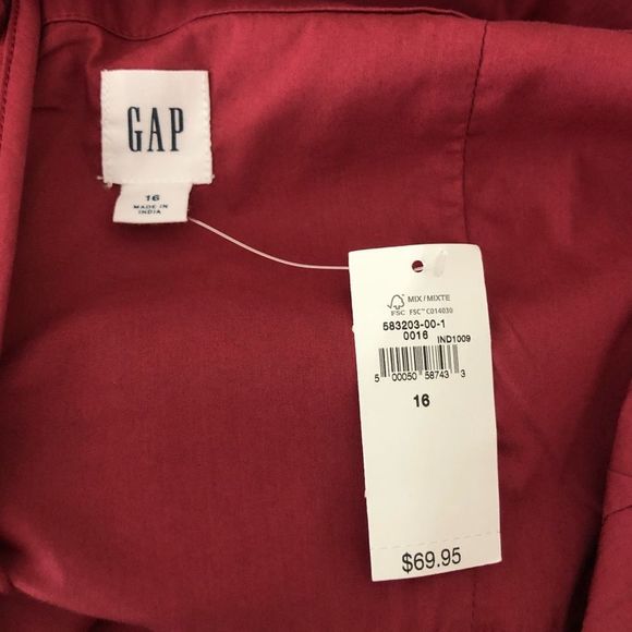 Gap Tiered Cami Strap Midi Dress in Red Clay size 16 NWT - Picture 8 of 10